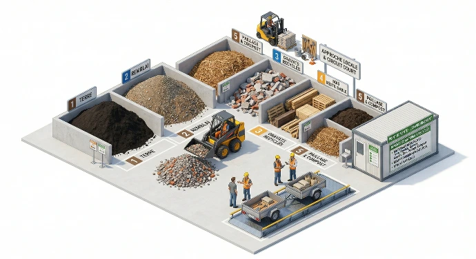Revente de matériaux recyclés
